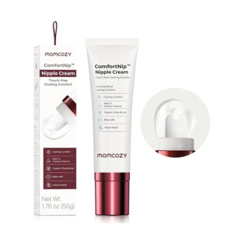 Momcozy ComfortNip™ Cooling Κρέμα Θηλών 50g – Κεραμικό Applicator Χωρίς Επαφή