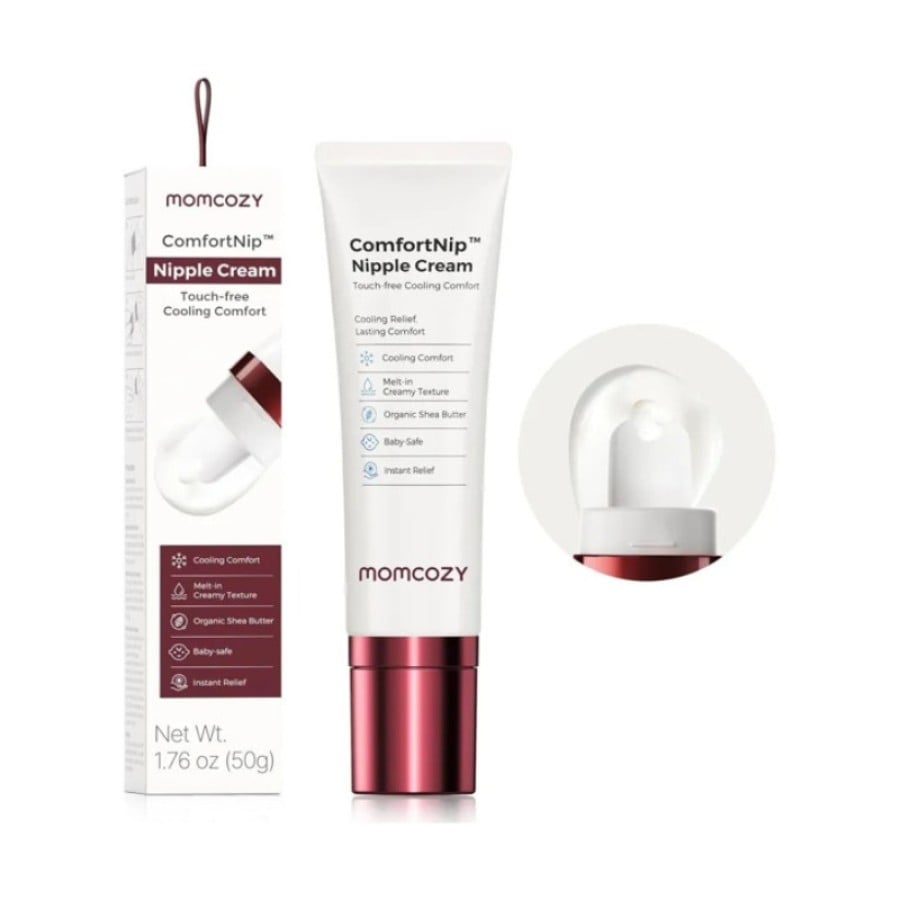 Momcozy ComfortNip™ Cooling Κρέμα Θηλών 50g – Κεραμικό Applicator Χωρίς Επαφή