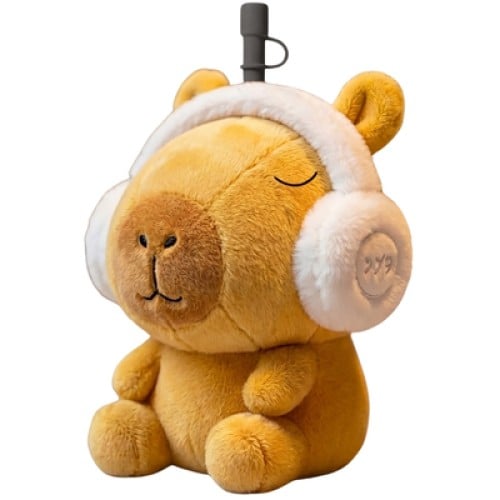 Μπουκάλι Θερμός 360ml με Λούτρινη Θήκη ASOBU Fuzzie Capybara