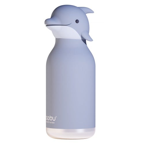 Παιδικό Μπουκάλι Θερμός με Καλαμάκι 460ml ASOBU Bestie Dolphin