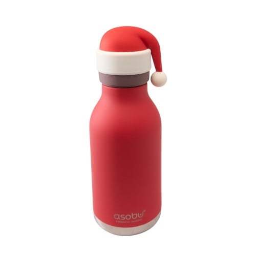 Παιδικό Μπουκάλι Θερμός με Καλαμάκι 460ml ASOBU Bestie Santa