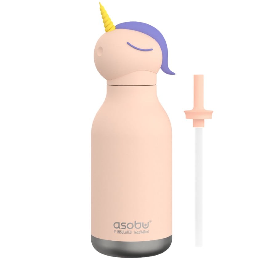 Παιδικό Μπουκάλι Θερμός με Καλαμάκι 460ml ASOBU Bestie Unicorn