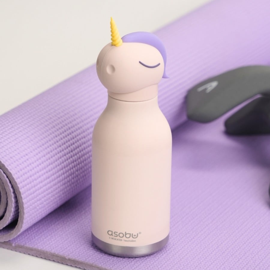 Παιδικό Μπουκάλι Θερμός με Καλαμάκι 460ml ASOBU Bestie Unicorn