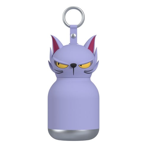 Παιδικό Μπουκάλι Θερμός με Κρίκο & Καλαμάκι 200ml ASOBU Mini Spookie Phantom Cat