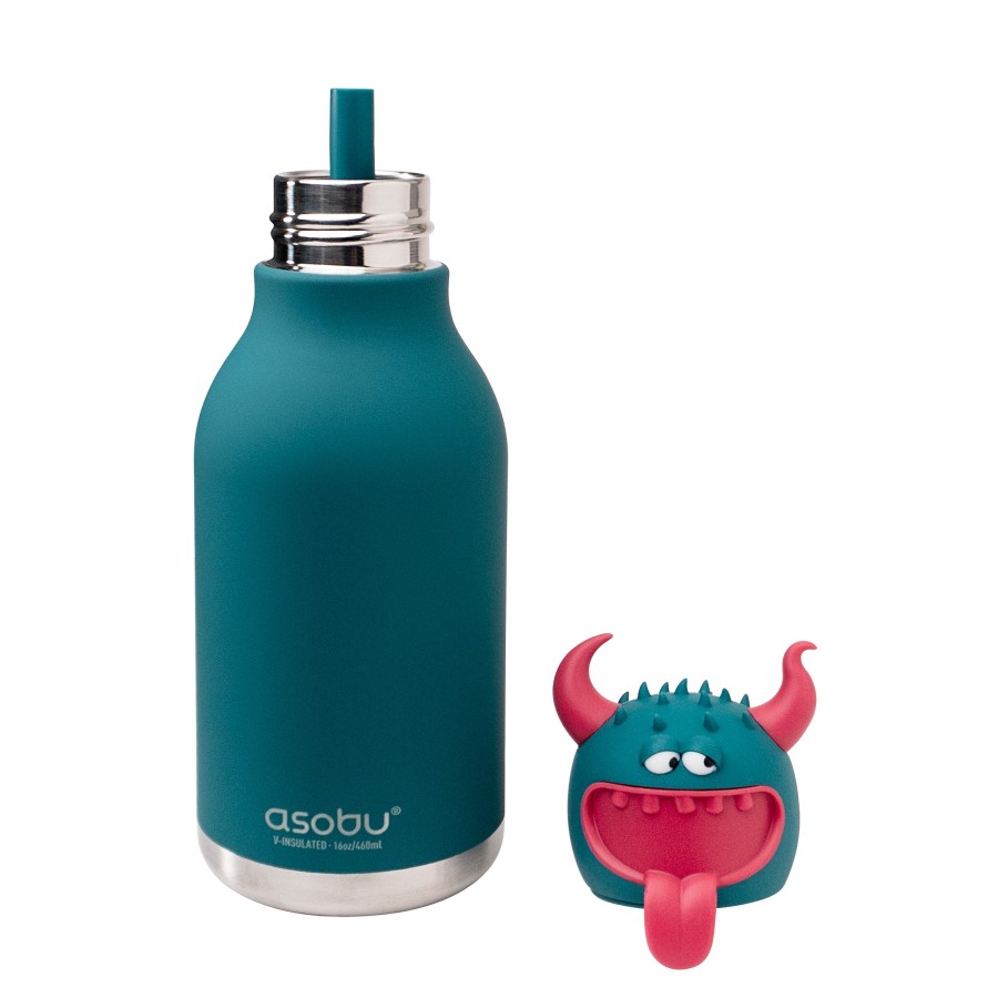 Παιδικό Μπουκάλι Θερμός με Καλαμάκι 460ml ASOBU Spookie Beast