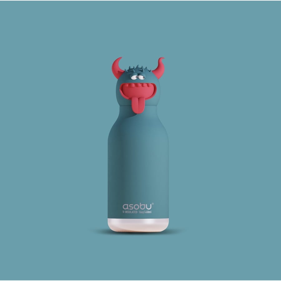 Παιδικό Μπουκάλι Θερμός με Καλαμάκι 460ml ASOBU Spookie Beast