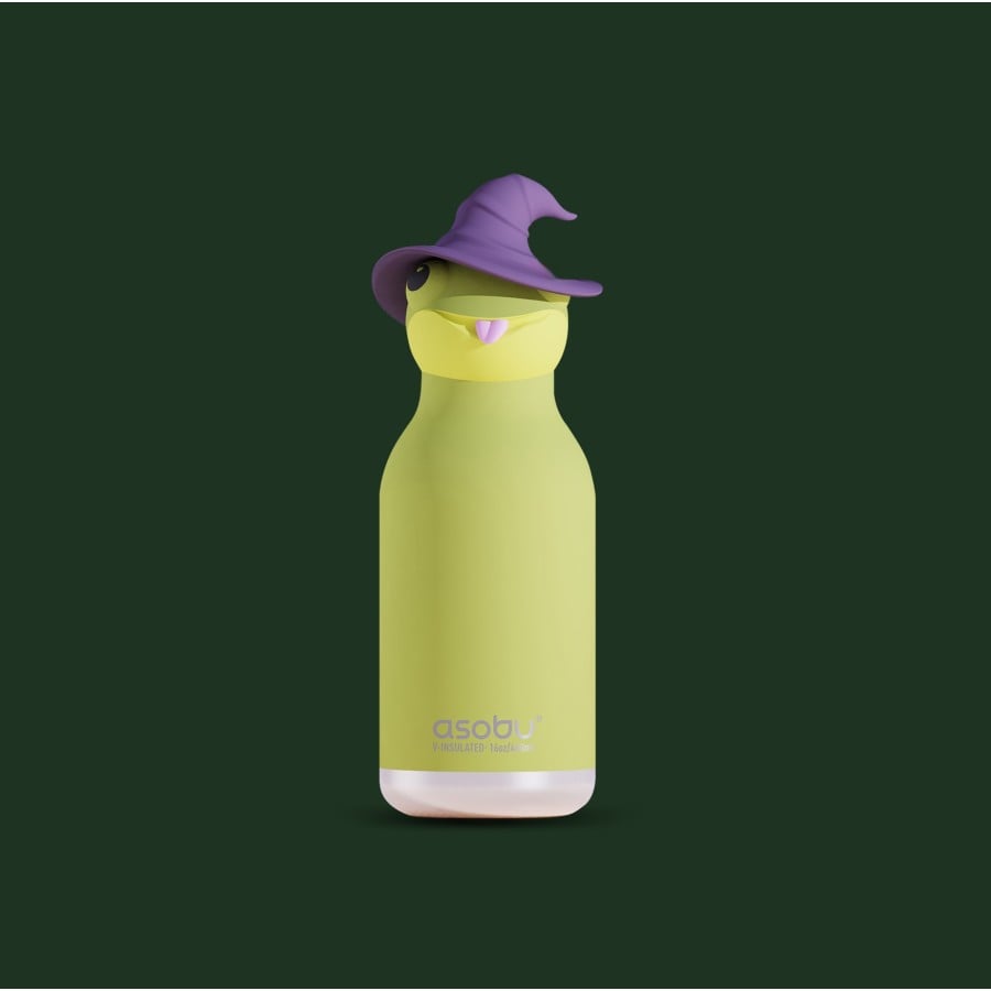 Παιδικό Μπουκάλι Θερμός με Καλαμάκι 460ml ASOBU Spookie Witch