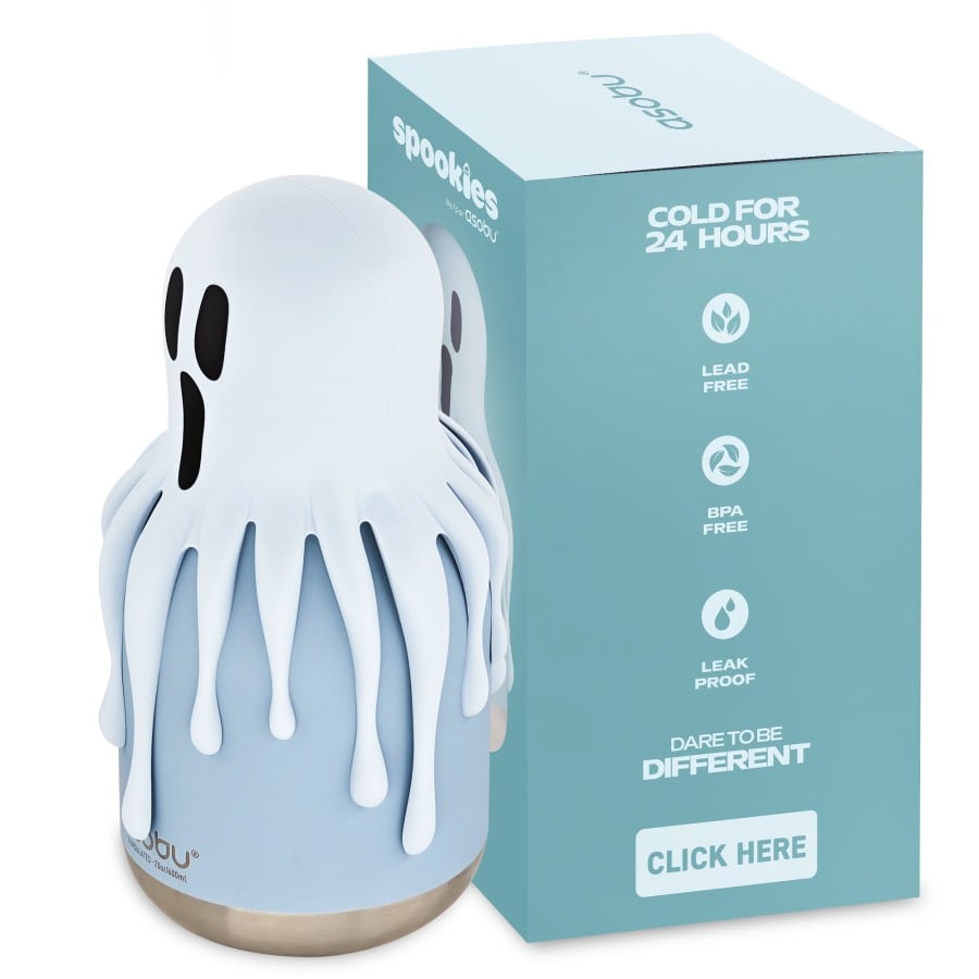 Παιδικό Μπουκάλι Θερμός με Καλαμάκι 660ml ASOBU Maxi Spookie Ghost