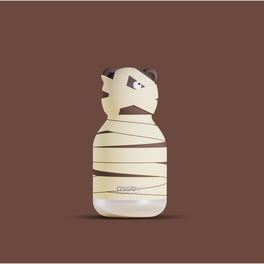Παιδικό Μπουκάλι Θερμός με Καλαμάκι 660ml ASOBU Maxi Spookie Mummified Bear