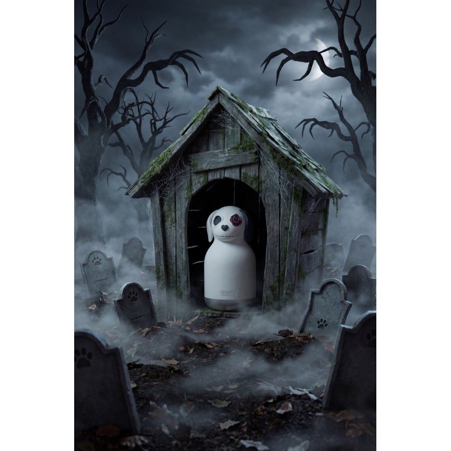 Παιδικό Μπουκάλι Θερμός με Καλαμάκι 660ml ASOBU Maxi Spookie Undead Dog