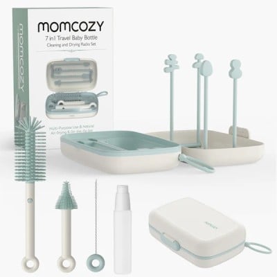 Momcozy 7-in-1 Portable Bottle Cleaning Brush Set – Σετ Καθαρισμού Μπιμπερό