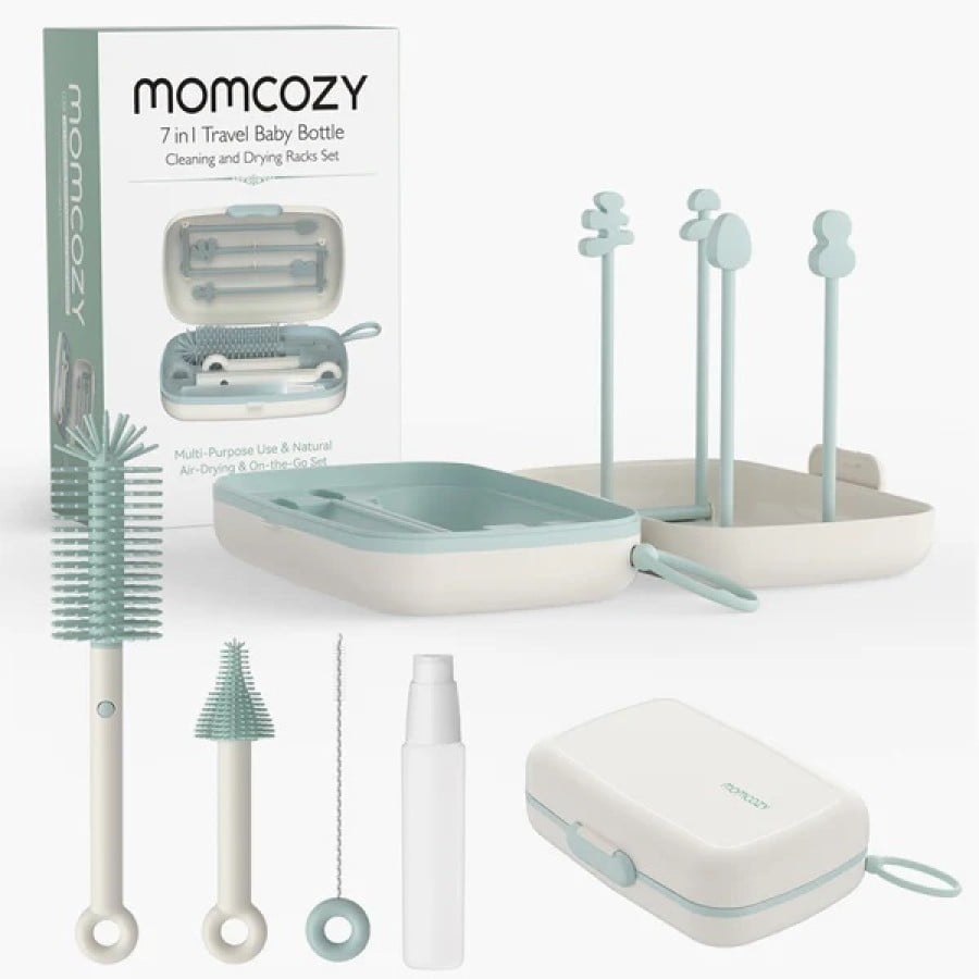 Momcozy 7-in-1 Portable Bottle Cleaning Brush Set – Σετ Καθαρισμού Μπιμπερό