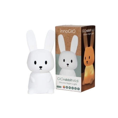  Φωτιστικό Νυκτός Σιλικόνης Κουνελάκι - InnoGIO GIOrabbit Midi GIO-136