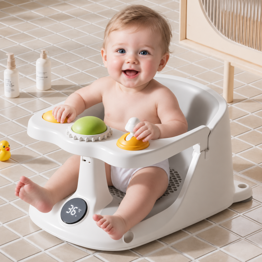 X-Treme Baby Ανοιγομενο Δαχτυλιδι Μπανιου Με Θερμομετρο Και Δραστηριοτητες