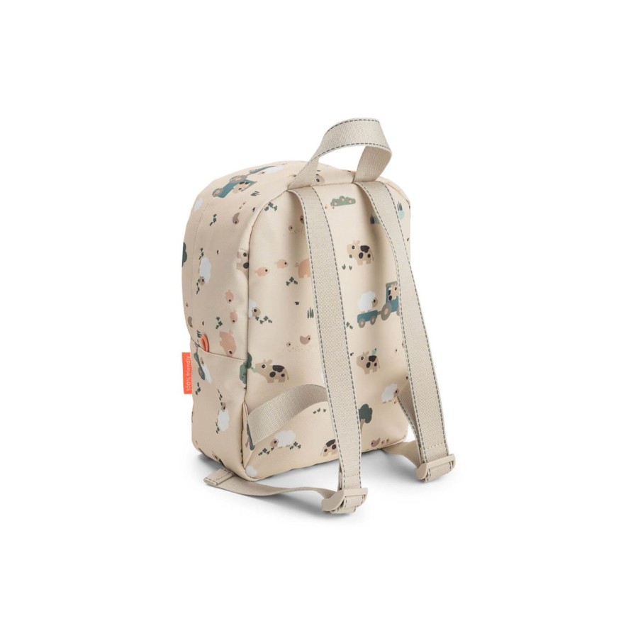 Παιδικό Μικρό Σακίδιο Πλάτης Backpack Done by Deer Tiny Farm Μπεζ 4L
