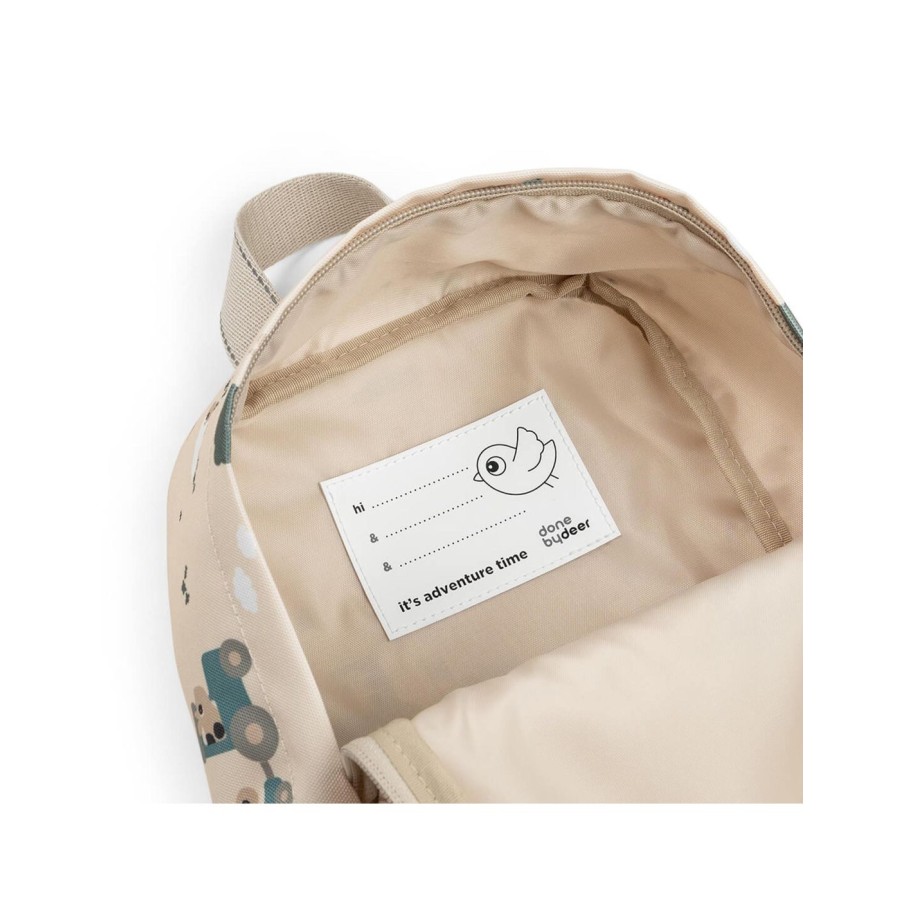 Παιδικό Μικρό Σακίδιο Πλάτης Backpack Done by Deer Tiny Farm Μπεζ 4L