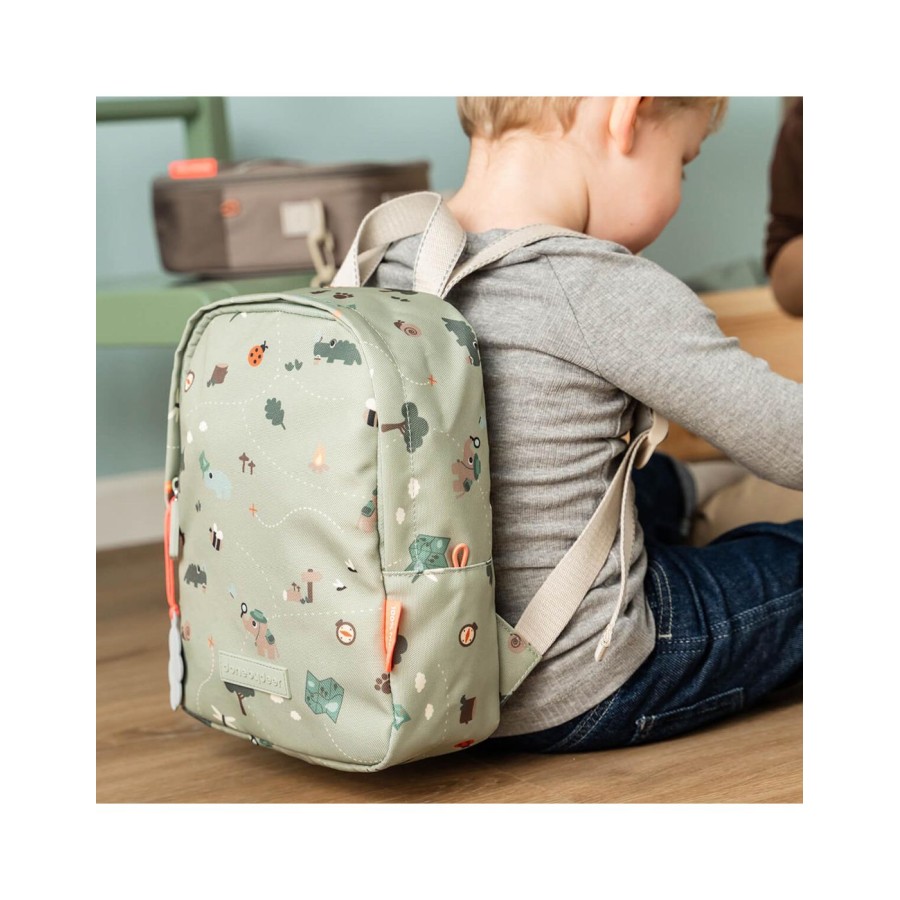 Παιδικό Μικρό Σακίδιο Πλάτης Backpack Done by Deer Tiny Trails Πράσινο 4L