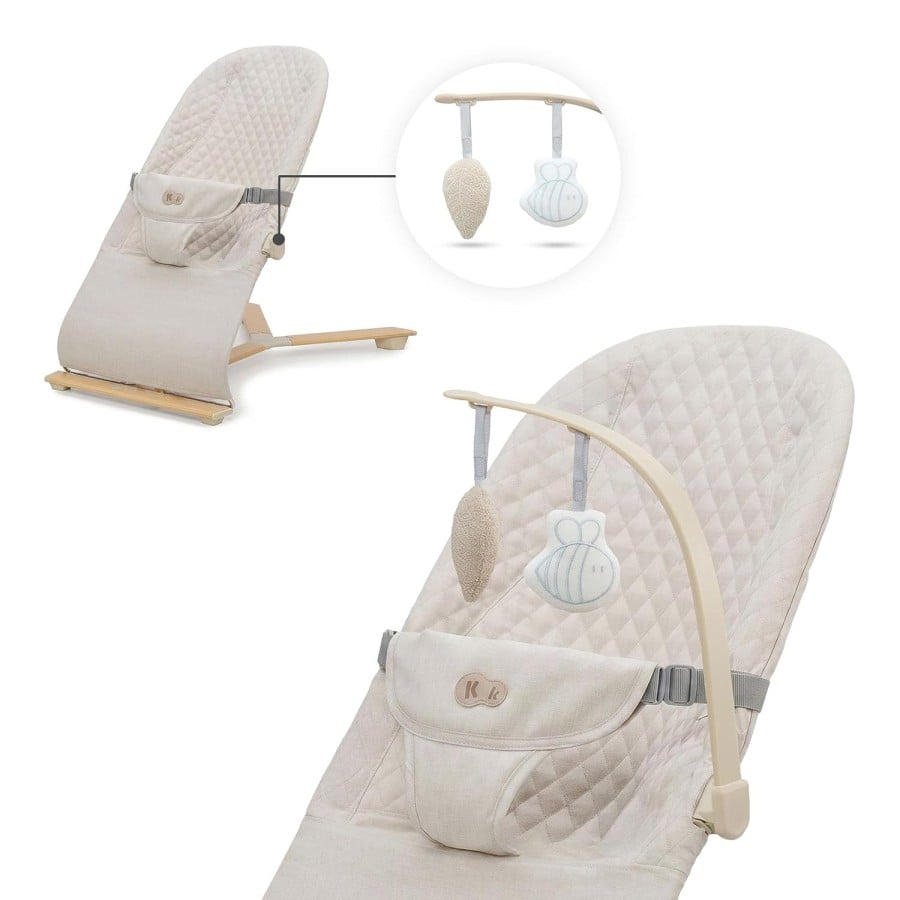 Ρηλάξ Μωρού Kinderkraft MIMI Wood Beige