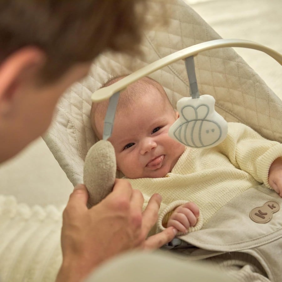 Ρηλάξ Μωρού Kinderkraft MIMI Wood Beige