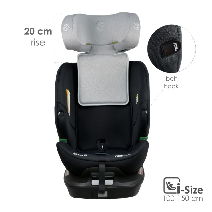 Bebe Stars Nobile i-Size 360° Κάθισμα Αυτοκινήτου 40–150 cm ISOFIX Black