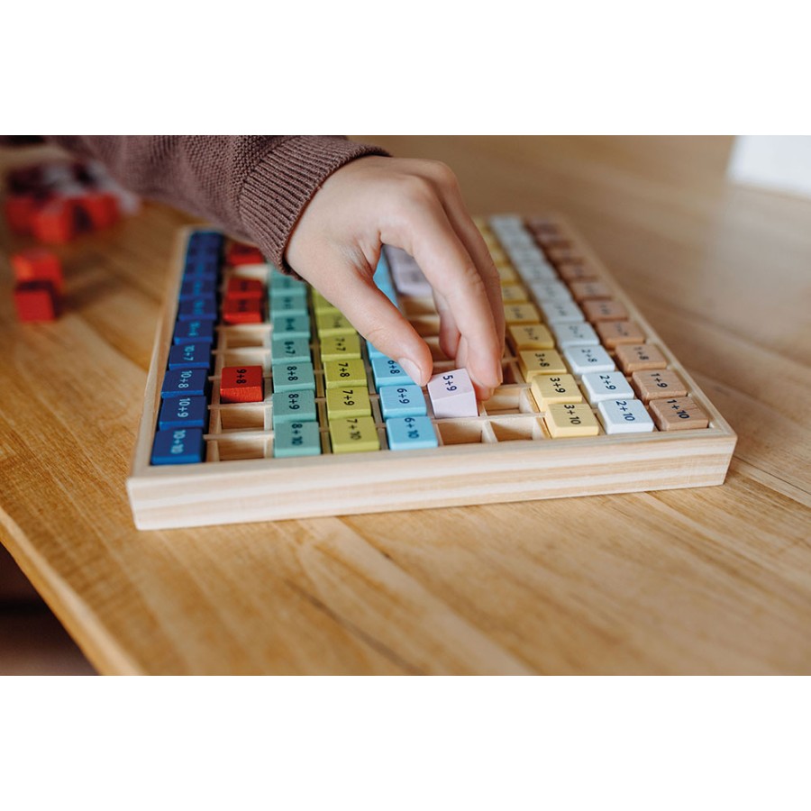small foot Ξύλινος Πίνακας Πρόσθεσης Educate – Εκπαιδευτικό Παιχνίδι Μαθηματικών έως το 20 για 6 ετών και άνω