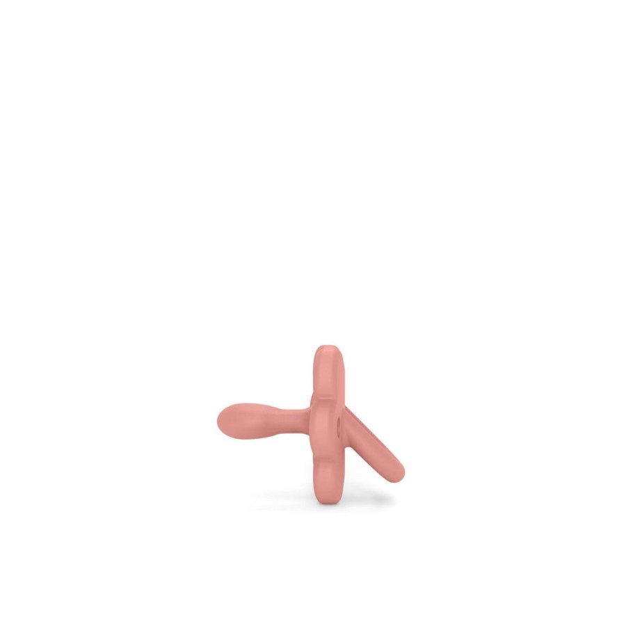 Πιπίλα Φυσιολογική SX PRO BUTTERFLY Όλο Σιλικόνη 6-18μ Peach pink Colour Essense Suavinex