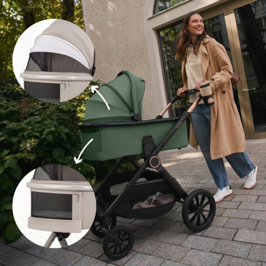 Lionelo Layla 3 σε 1 Καρότσι Βρεφικό έως 22kg Beige Sand
