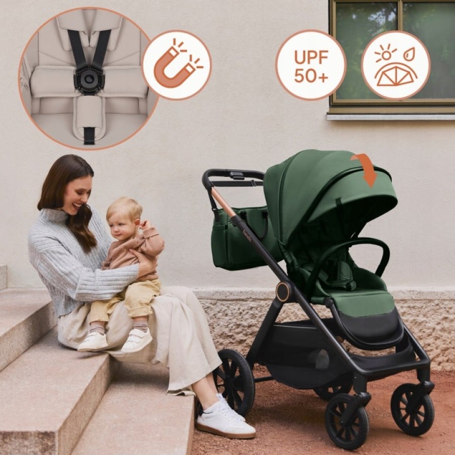 Lionelo Layla 3 σε 1 Καρότσι Βρεφικό έως 22kg Beige Sand