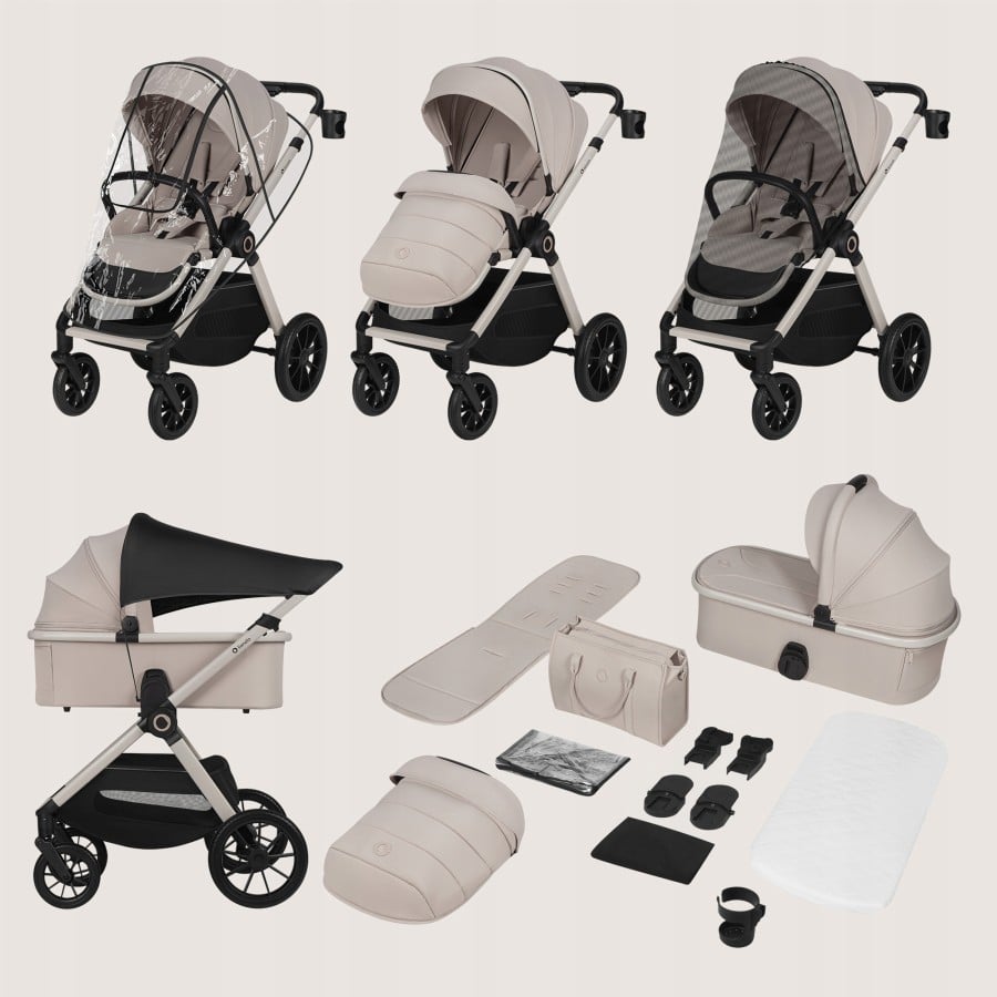Lionelo Layla 3 σε 1 Καρότσι Βρεφικό έως 22kg Beige Sand
