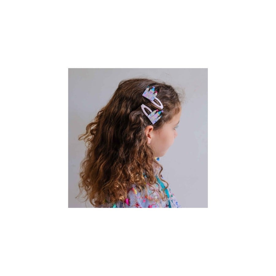 Παιδικά Κοκαλάκια Μαλλιών Mimi & Lula Rainbow Castle Hair Clips 2τμχ.