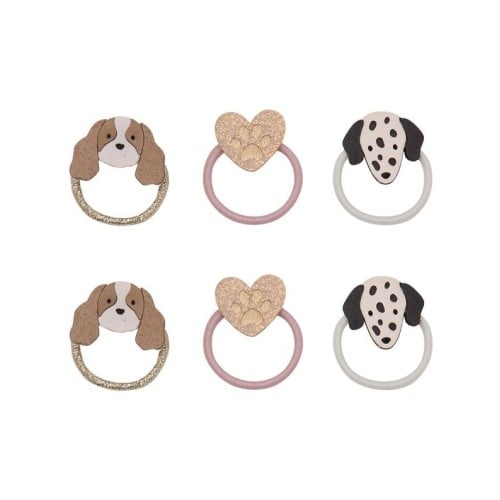 Παιδικά Λαστιχάκια Μαλλιών Mimi & Lula Puppy Love Mini Hair Ties 6τμχ.