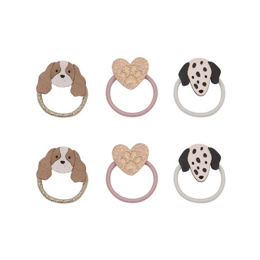 Παιδικά Λαστιχάκια Μαλλιών Mimi & Lula Puppy Love Mini Hair Ties 6τμχ.