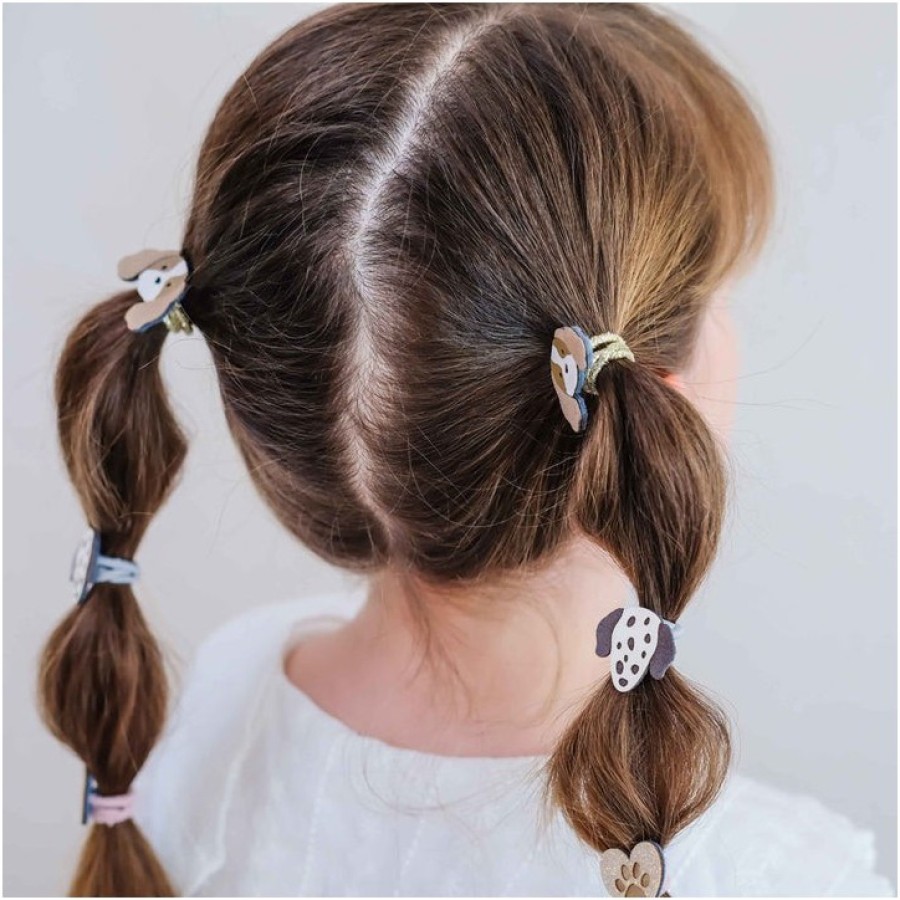 Παιδικά Λαστιχάκια Μαλλιών Mimi & Lula Puppy Love Mini Hair Ties 6τμχ.