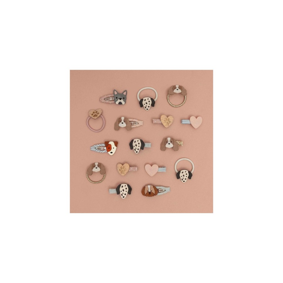 Παιδικά Λαστιχάκια Μαλλιών Mimi & Lula Puppy Love Mini Hair Ties 6τμχ.