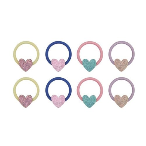 Παιδικά Λαστιχάκια Μαλλιών Mimi & Lula Happy Heart Mini Hair Ties 8τμχ.