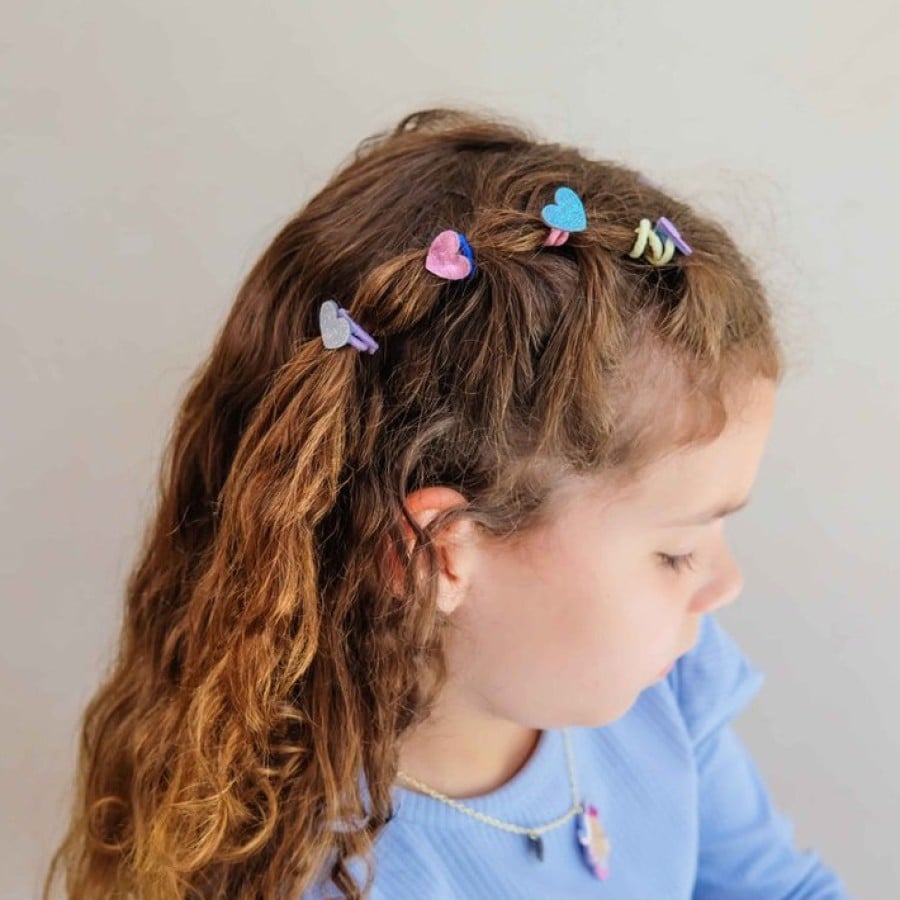 Παιδικά Λαστιχάκια Μαλλιών Mimi & Lula Happy Heart Mini Hair Ties 8τμχ.