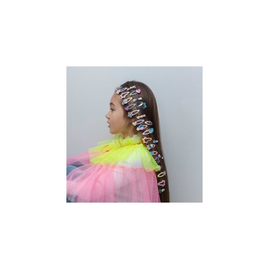 Παιδικά Κοκαλάκια Μαλλιών Mimi & Lula Layered Hears and Stars Mini Hair Clips 5τμχ.