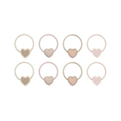 Παιδικά Λαστιχάκια Μαλλιών Mimi & Lula Happy Heart Mini Hair Ties 8τμχ.