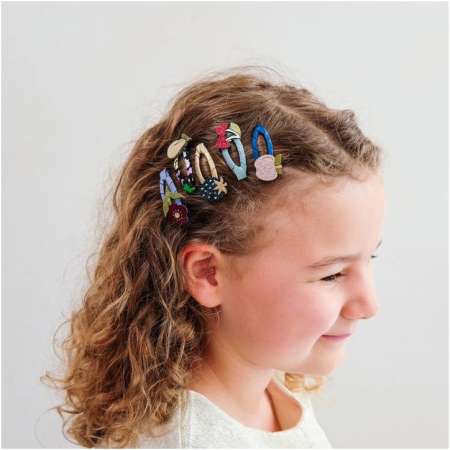 Παιδικά Κοκαλάκια Μαλλιών Mimi & Lula Winter Fruits Mini Hair Clips 5τμχ.