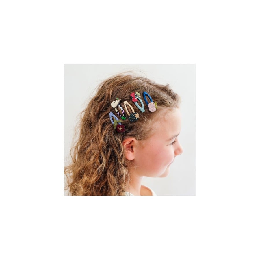 Παιδικά Κοκαλάκια Μαλλιών Mimi & Lula Winter Fruits Mini Hair Clips 5τμχ.