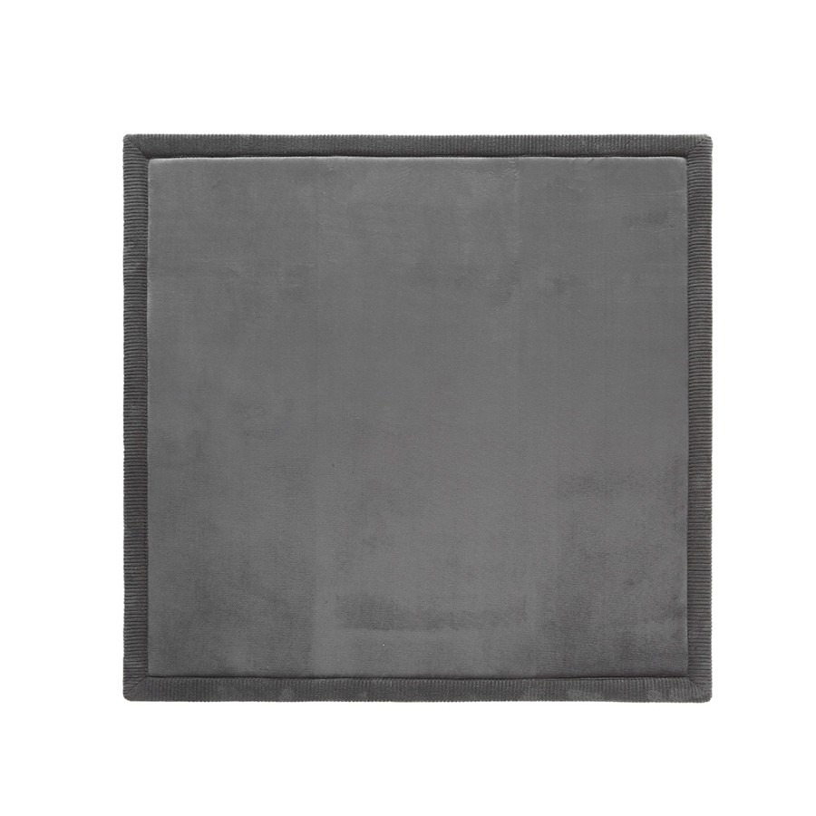 Χαλί με Premium Memory Foam Γκρι Σκούρο 127x127x2.5εκ. Hakuna Matte