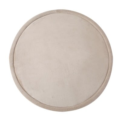 Χαλί με Premium Memory Foam Στρογγυλό Μπεζ 120x120x2.5εκ. Hakuna Matte