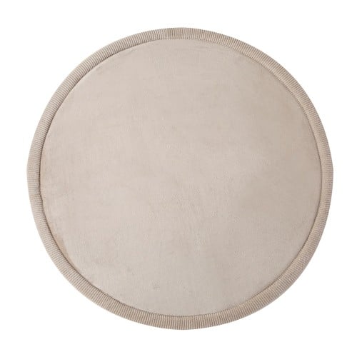 Χαλί με Premium Memory Foam Στρογγυλό Μπεζ 120x120x2.5εκ. Hakuna Matte