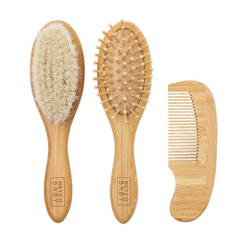 Meyco Βρεφικό Σετ Περιποίησης Μαλλιών Bamboo Natural (3 τεμ.)