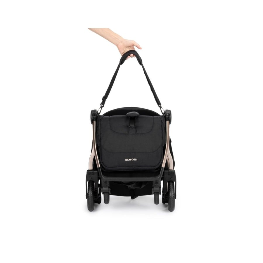 Παιδικό Καρότσι Eva 3 Essential Black Champagne Maxi Coxi