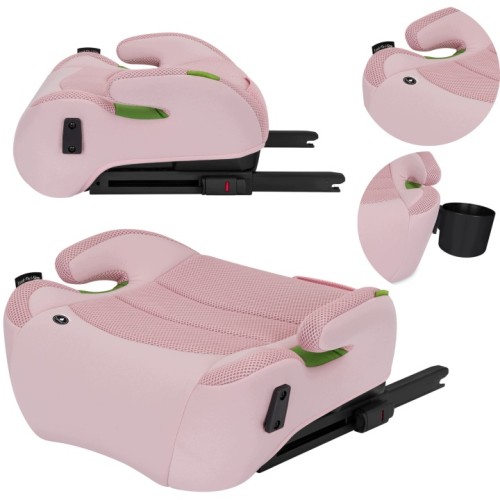 Lionelo Luuk Fix i-Size κάθισμα αυτοκινήτου isofix 125-150cm Pink Baby