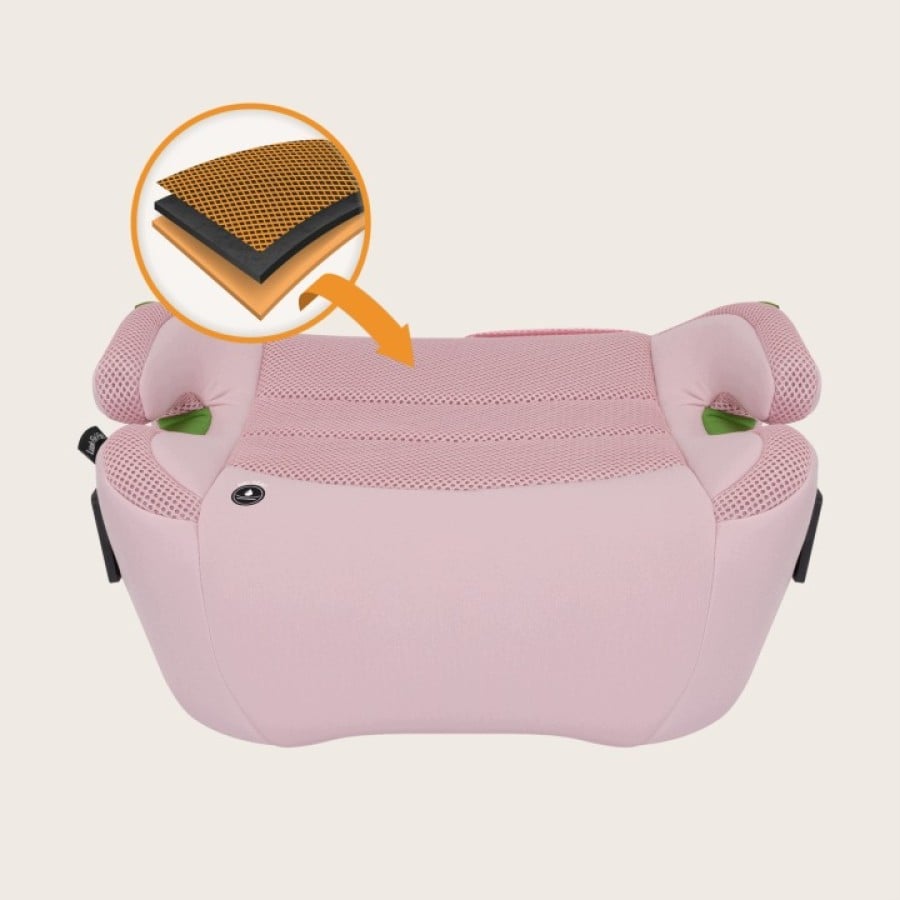 Lionelo Luuk Fix i-Size κάθισμα αυτοκινήτου isofix 125-150cm Pink Baby