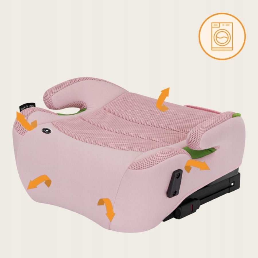 Lionelo Luuk Fix i-Size κάθισμα αυτοκινήτου isofix 125-150cm Pink Baby