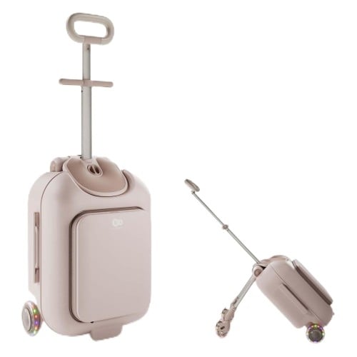 Παιδική Βαλίτσα Ταξιδιού 2 σε 1 με Κάθισμα 20L Kinderkraft CABBY Rose Gold