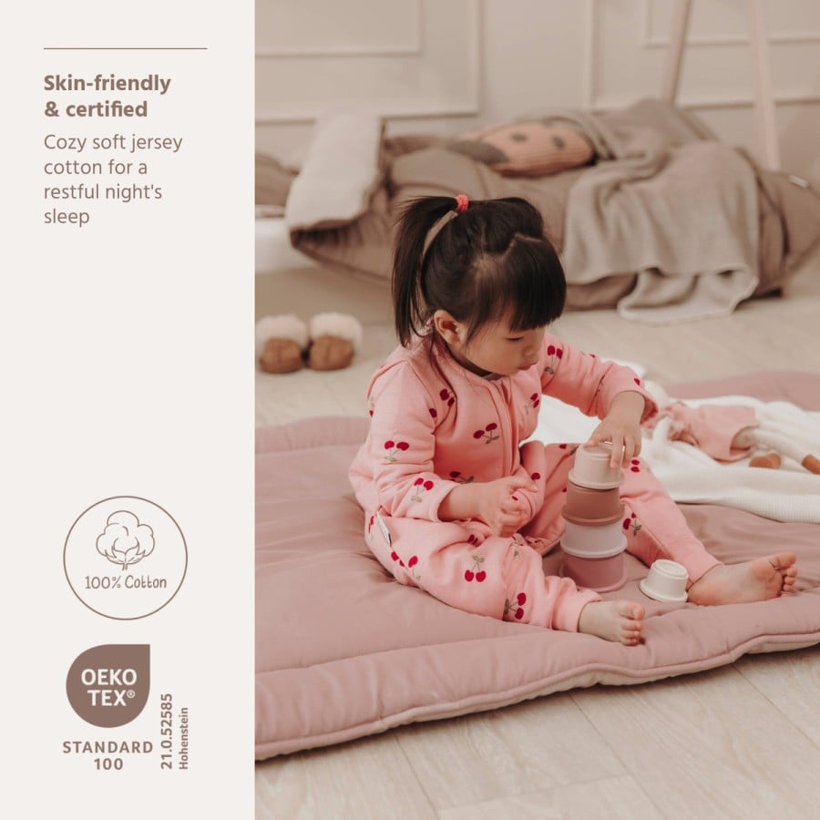 Παιδικός Υπνόσακος με Ποδαράκια Meyco Baby Cherry Soft Rose TOG 2.5